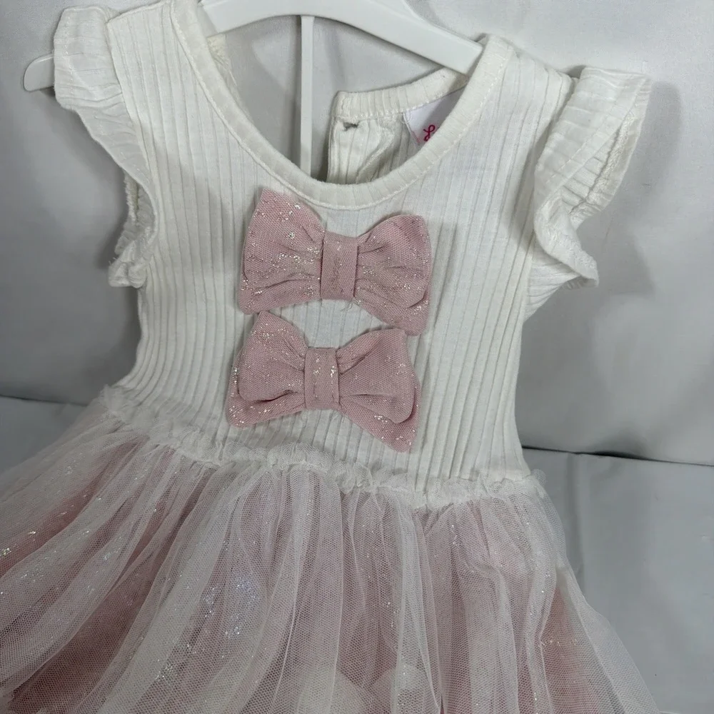 Little Lass‎ Pink Frilly 2T Dress. Lace Tulle And Ruffle.